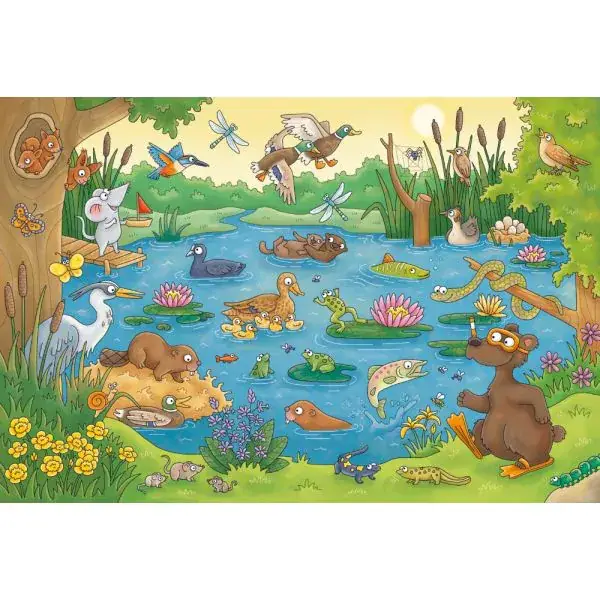Schmidt Spiele Mauseschlau & Bärenstark: Reise in die Natur, 3x48 Teile Kinderpuzzle mit Add-on (Wissensbüchlein) Heißer Verkauf