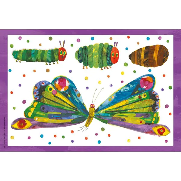 Schmidt Spiele Die kleine Raupe Nimmersatt: Raupe-Kokon-Schmetterling, 3x24 Teile Kinderpuzzle Exklusive Angebote