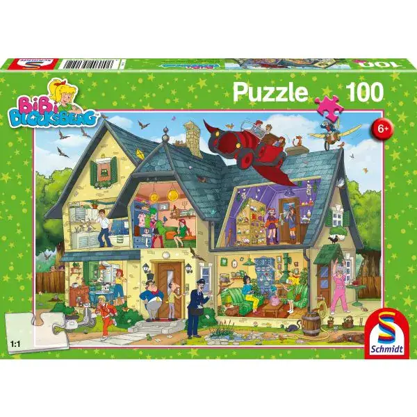 Schmidt Spiele Bibi Blocksberg: Bei Blocksbergs ist was los!, 100 Teile Kinderpuzzle