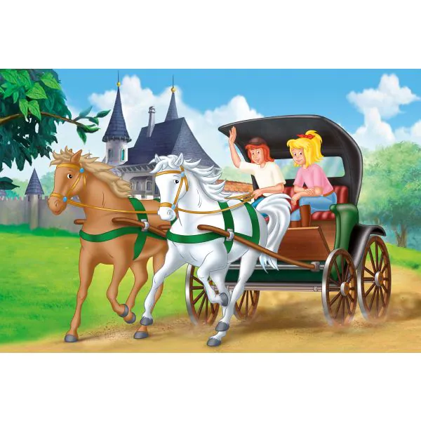 Schmidt Spiele Bibi & Tina: Kutschfahrt, 150 Teile Kinderpuzzle Letzte 2 Tage