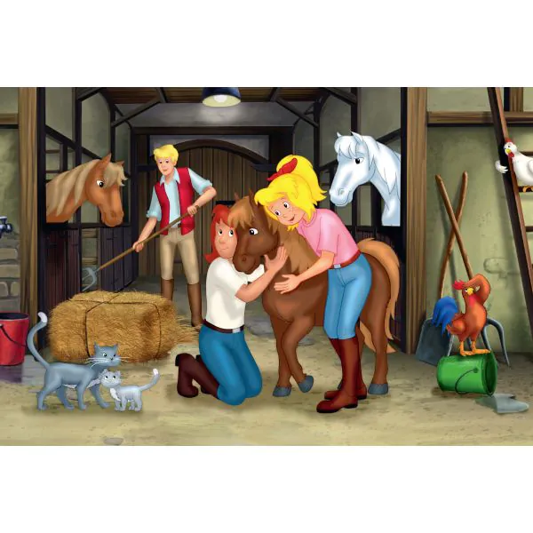 Schmidt Spiele Bibi & Tina: Puzzle-Box im Metallkoffer mit 4 Kinderpuzzles (2 x 100 und 2 x 150 Teile) Zeitbegrenzte Promotion