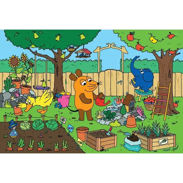Schmidt Spiele Die Maus: Ein Tag mit der Maus, 3x48 Teile Kinderpuzzle Sonderangebot der Fabrik