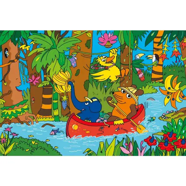 Schmidt Spiele Die Maus: Im Dschungel, 100 Teile Kinderpuzzle Nur noch ein Tag übrig