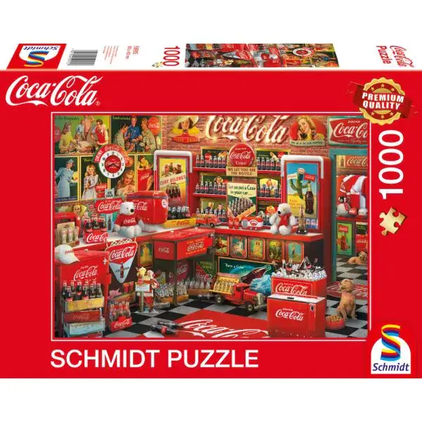 Schmidt Spiele Coca Cola: Nostalgie, 1.000 Teile Puzzle Fabrikladen