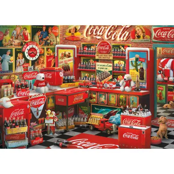 Schmidt Spiele Coca Cola: Nostalgie, 1.000 Teile Puzzle Fabrikladen