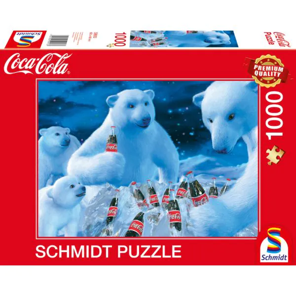 Schmidt Spiele Coca Cola: Polarbären, 1.000 Teile Puzzle