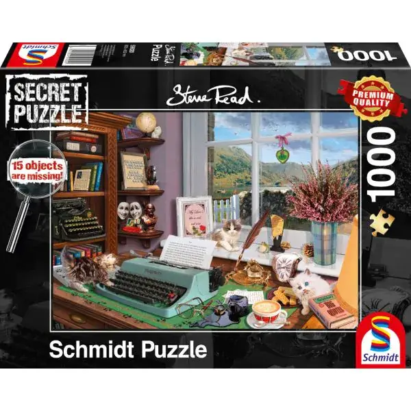 Schmidt Spiele Steve Read: Secret Puzzles - Am Schreibtisch, 1.000 Teile Puzzle