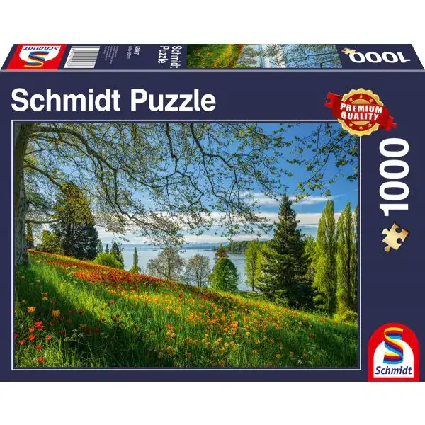 Schmidt Spiele Frühlingsallee zur Tulpenblüte, Insel Mainau, 1.000 Teile Puzzle Schlussverkauf