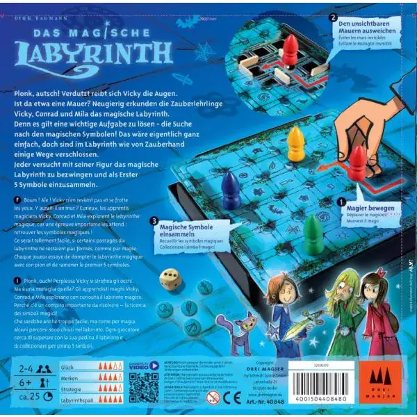 Schmidt Spiele Drei Magier®: Das magische Labyrinth, Kinderspiel Blitzverkäufe