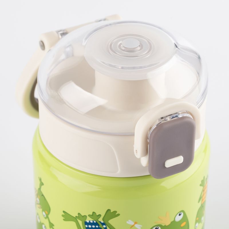 Sigikid Kinder Set 400 ml Edelstahl-Trinkflasche und Brotbox, Frosch Versandkostenfrei
