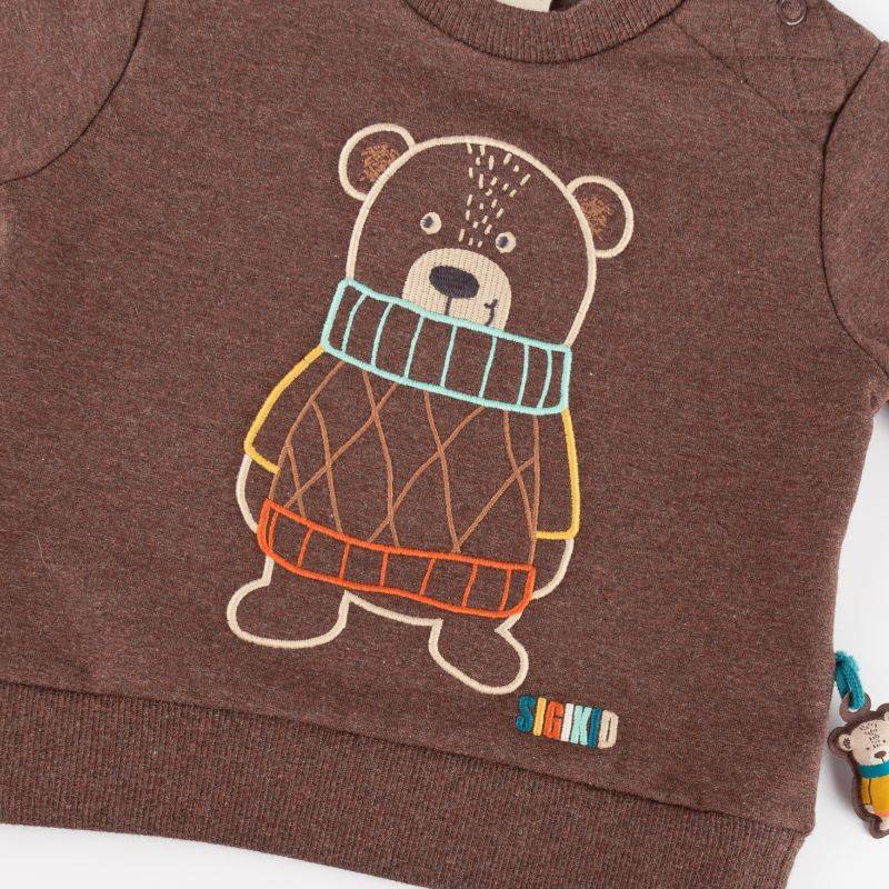 Sigikid Baby Sweatshirt Bär, braun Osterangebot