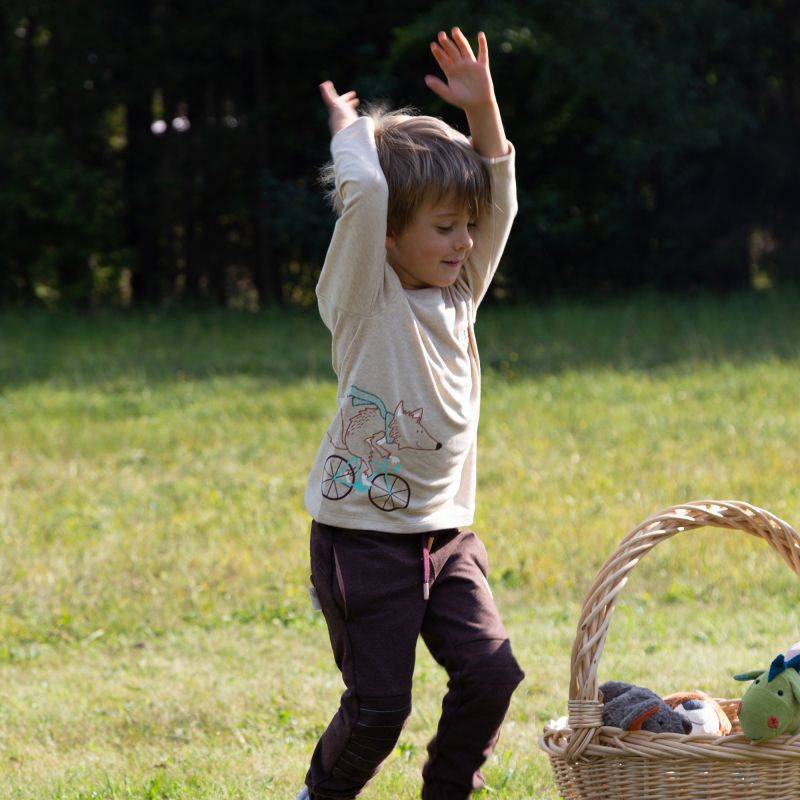 Sigikid Kinder Langarmshirt Fuchs, beige meliert Online Outlet