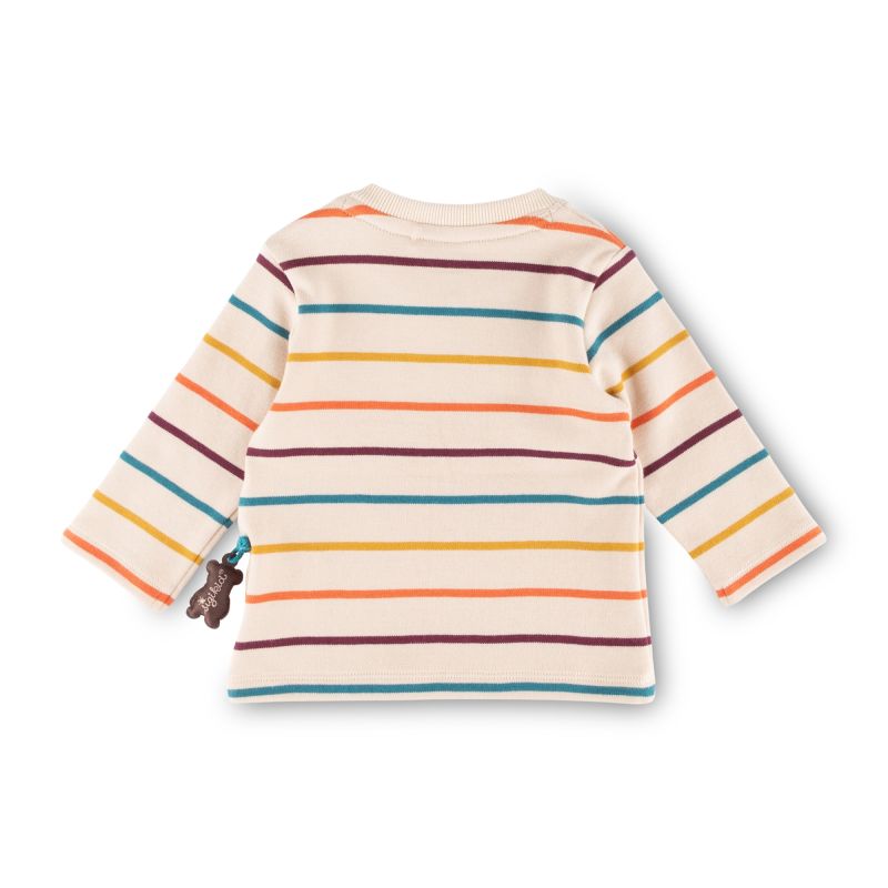 Sigikid Baby Langarmshirt Bär, bunt gestreift Zeitlich begrenztes Angebot