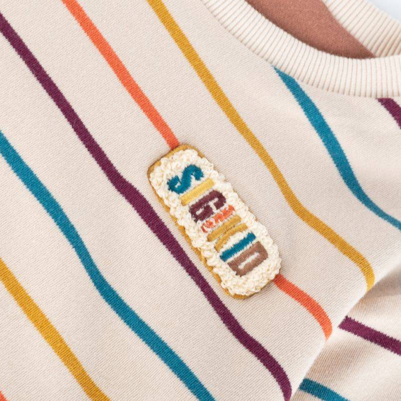 Sigikid Kinder Wendeshirt Fuchs, bunt gestreift oder braun Exklusive Angebote