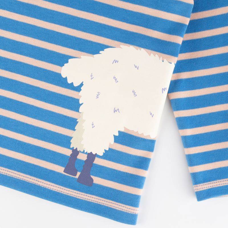 Sigikid Kinder Langarmshirt Crazy Lama, blau gestreift Bestseller