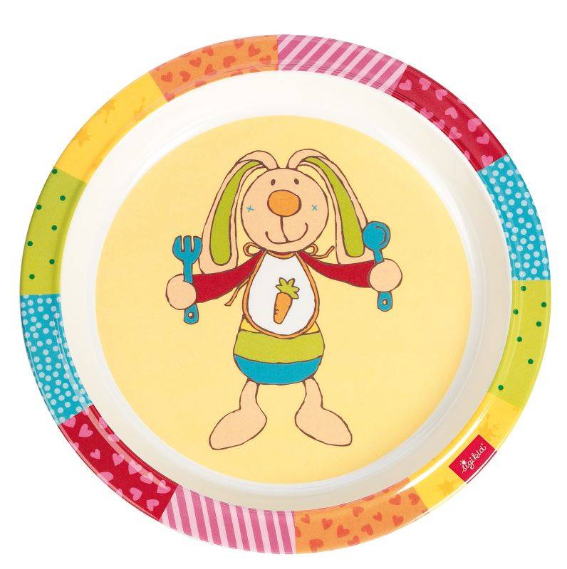 Sigikid Kinder Teller Hase RainbowRabbit, rPET Discount Store für neue Produkte