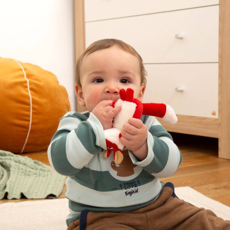 Sigikid Baby Rassel Fuchs, Red Stars Tiefpreis