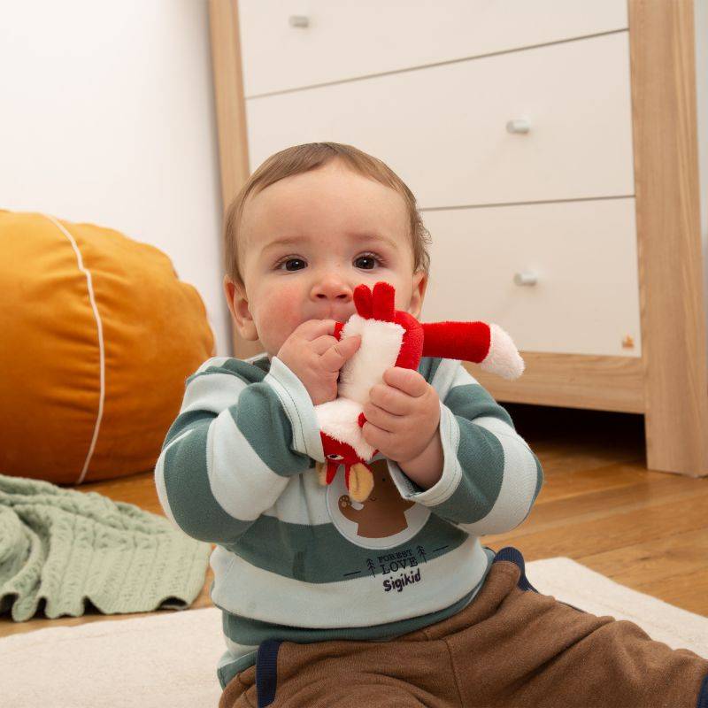 Sigikid Baby Rassel Fuchs, Red Stars Tiefpreis
