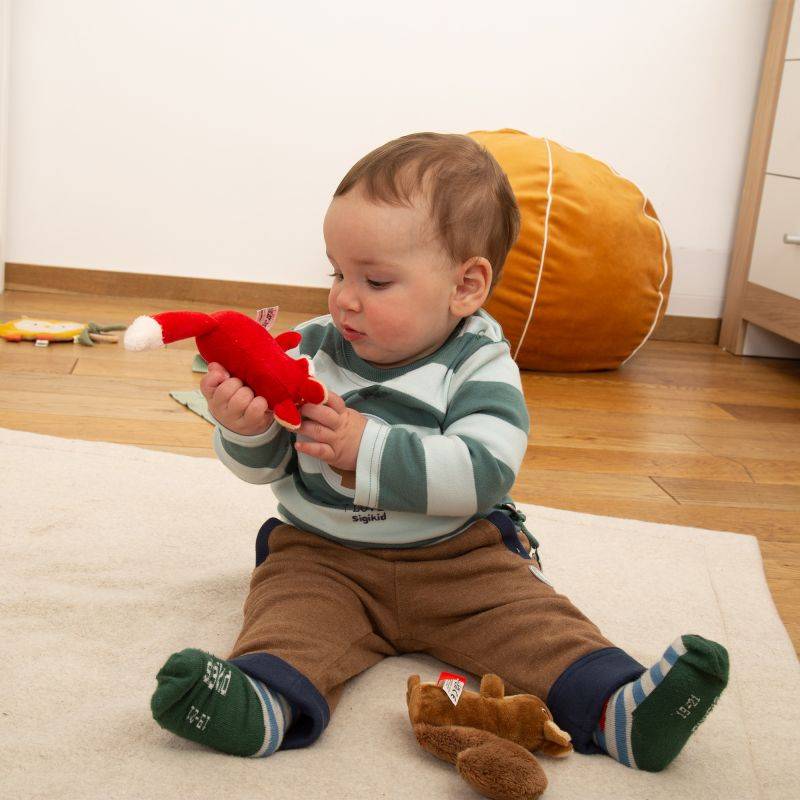 Sigikid Baby Rassel Fuchs, Red Stars Tiefpreis