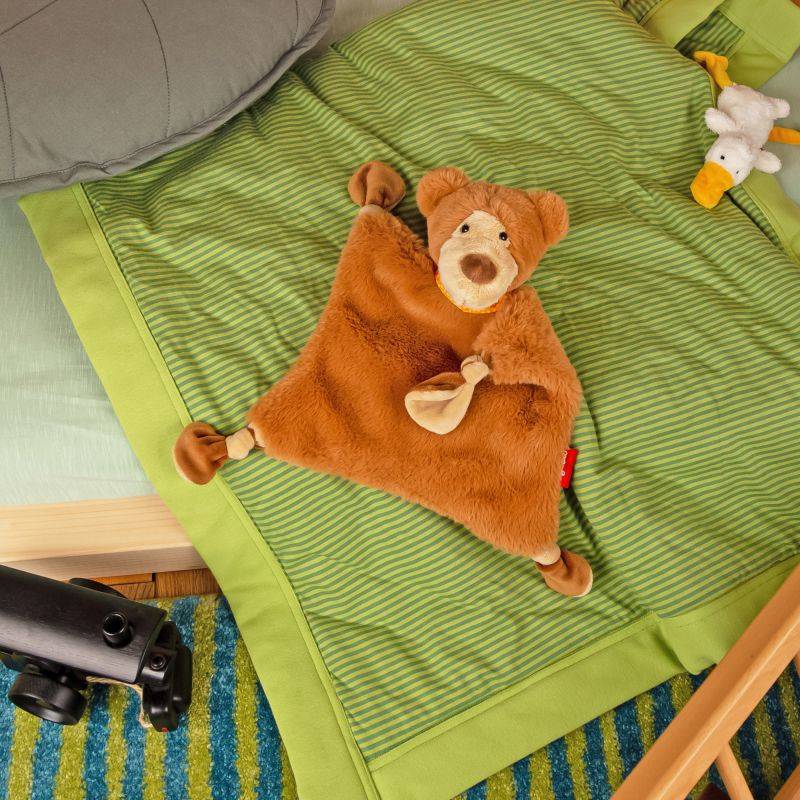 Sigikid Baby Kuschel-Schnuffeltuch Bär Auslauf