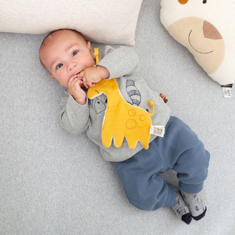 Sigikid Baby Musselin Knister Schnuffeltuch Giraffe
