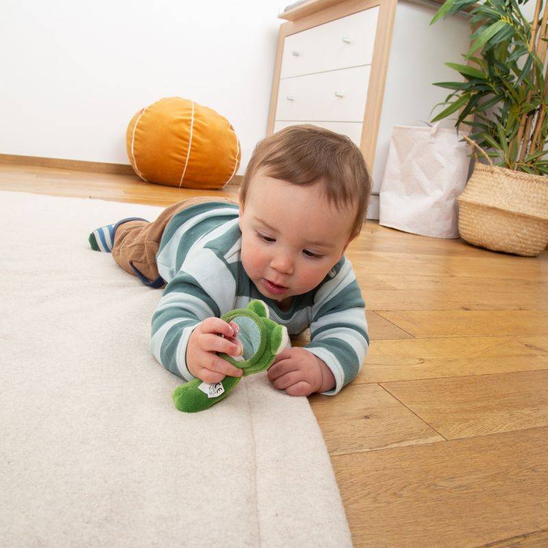 Sigikid Baby Greifling Frosch mit Spiegel, Red Stars Nur für heute