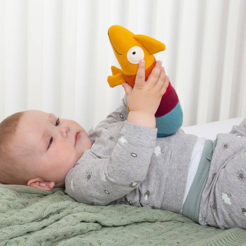Sigikid Baby Strick Greifling Chamäleon Nur noch ein Tag übrig