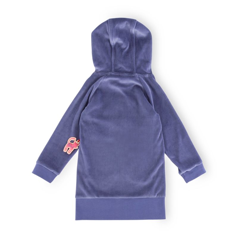 Sigikid Kinder Nickikleid mit Katzen Motiv, blau Fabrik Onlineshop