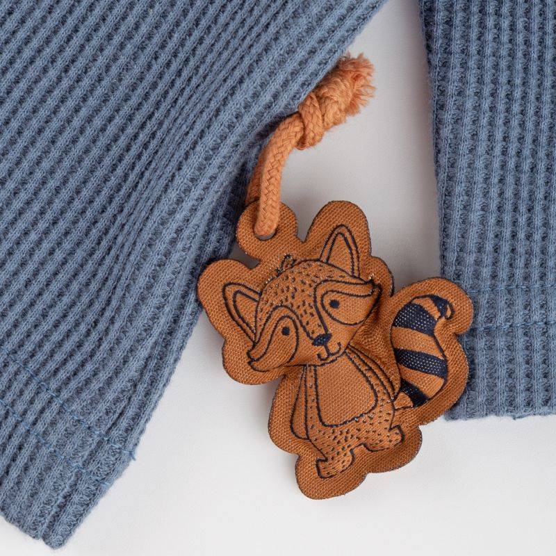 Sigikid Baby Langarmshirt mit Waschbären Motiv, blau Sonderangebot