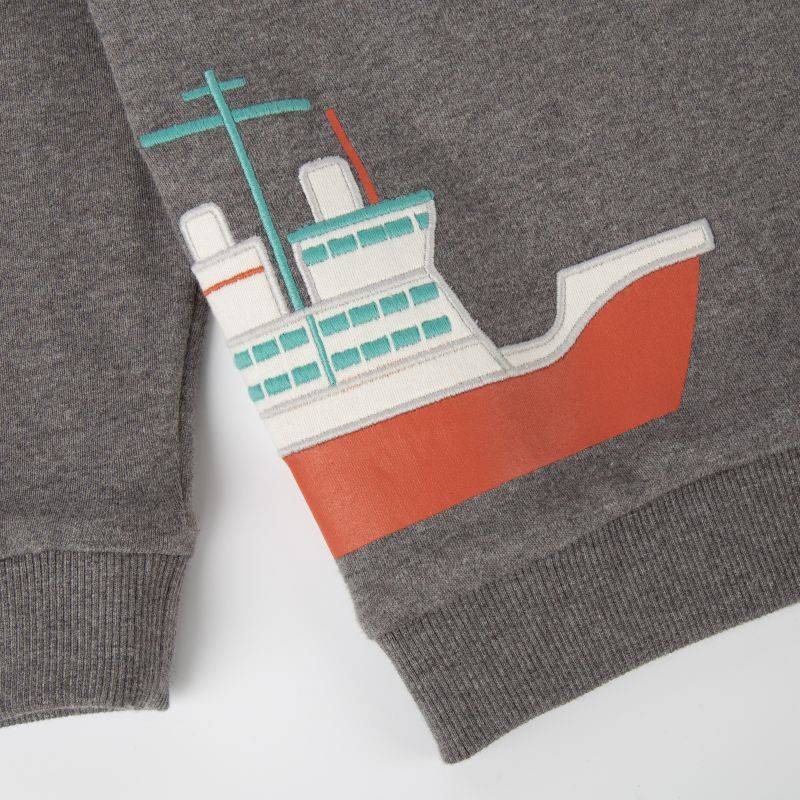 Sigikid Graumeliertes Kinder Langarmshirt Polarschiff Cyber Monday