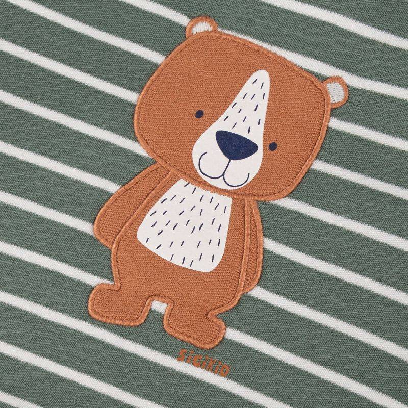 Sigikid Baby Langarm Wendeshirt, blau oder grün-weiß geringelt Weihnachtsangebot