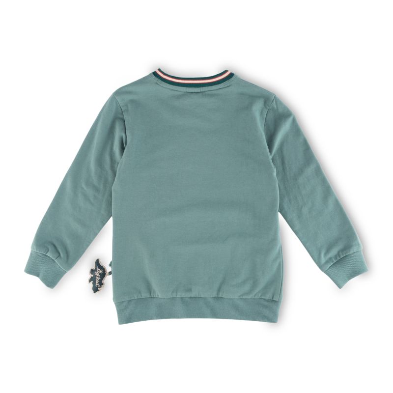 Sigikid Kinder Sweatshirt Dino, grün Online Outlet