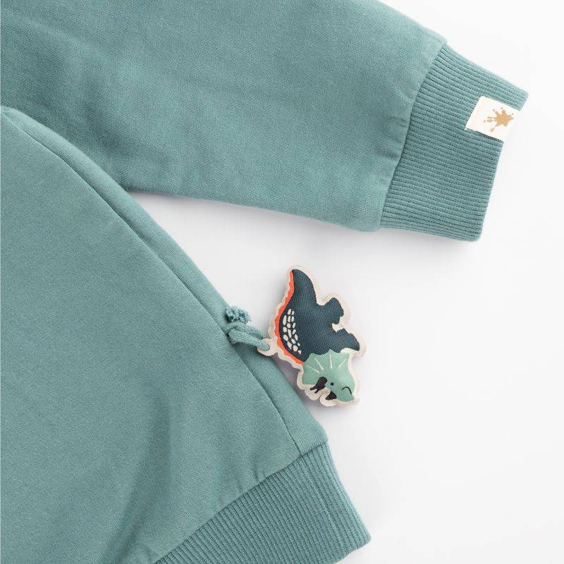 Sigikid Kinder Sweatshirt Dino, grün Online Outlet