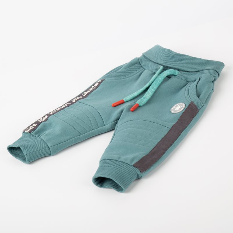 Sigikid Baby Sweathose mit Beinbündchen, türkis Zeitlich begrenztes Angebot