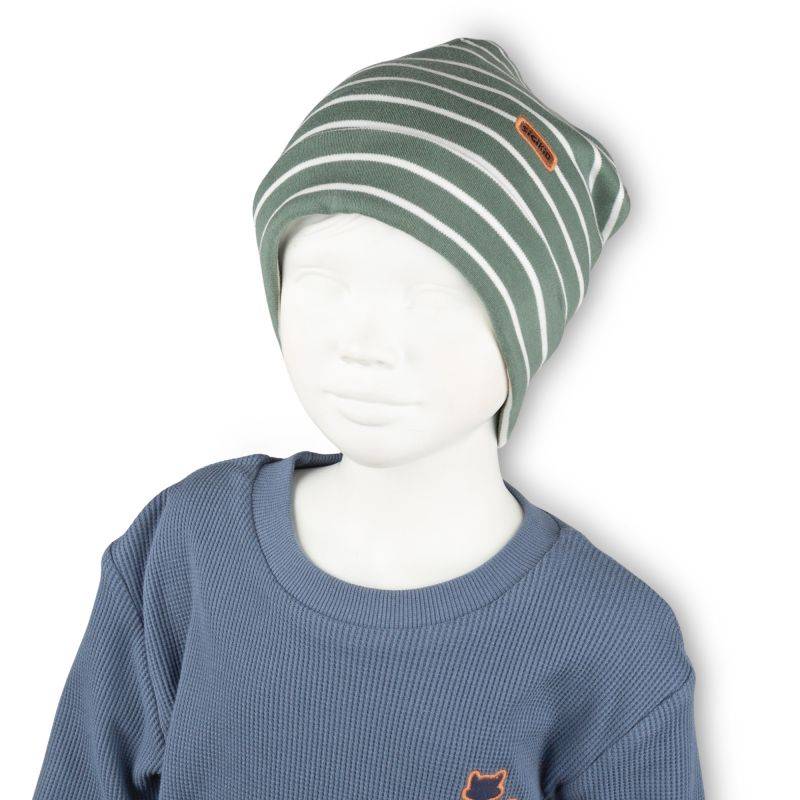 Sigikid Kinder Ringelmütze, grün-weiß Wochenangebot