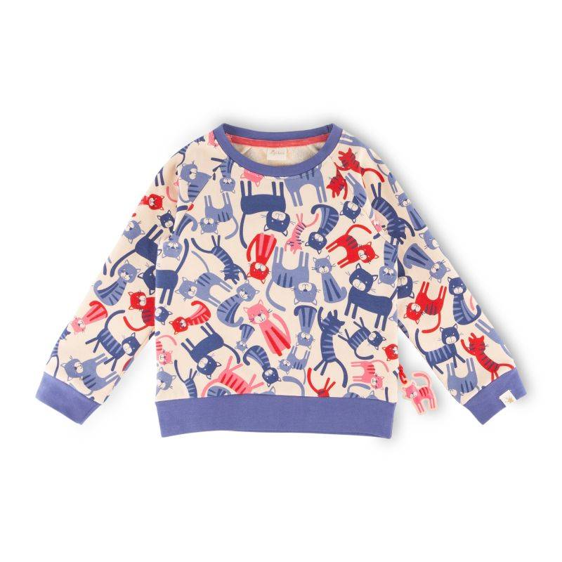 Sigikid Kinder Sweatshirt, bunter Katzen-Print JETZT KAUFEN