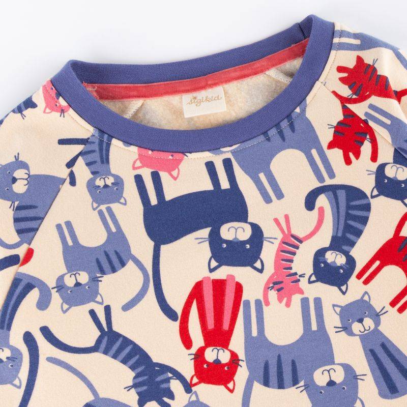 Sigikid Kinder Sweatshirt, bunter Katzen-Print JETZT KAUFEN