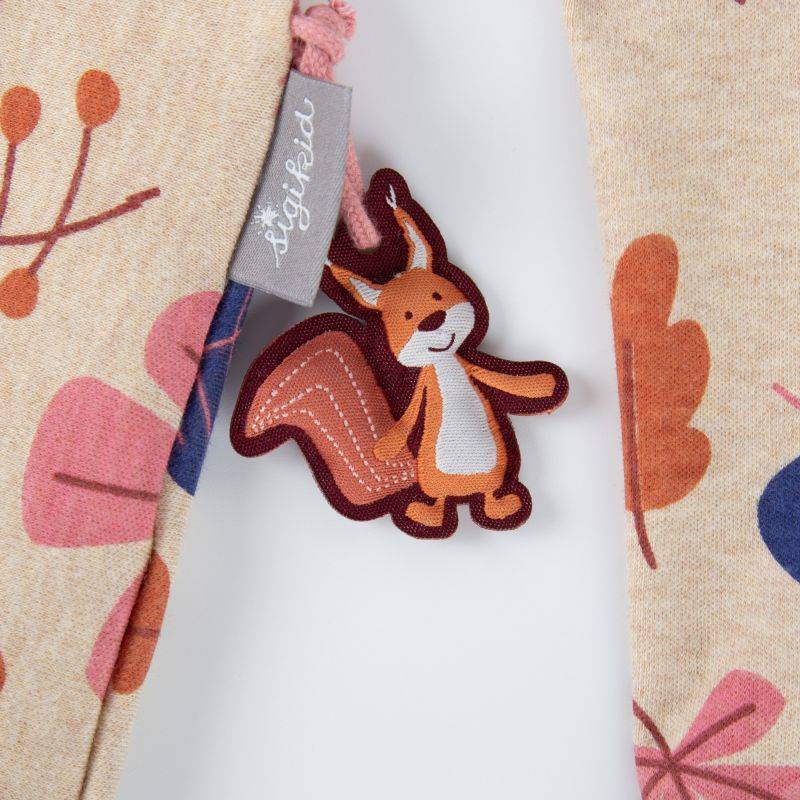 Sigikid Kinder Kleid, beige mit buntem Blätterprint Neueste Stile