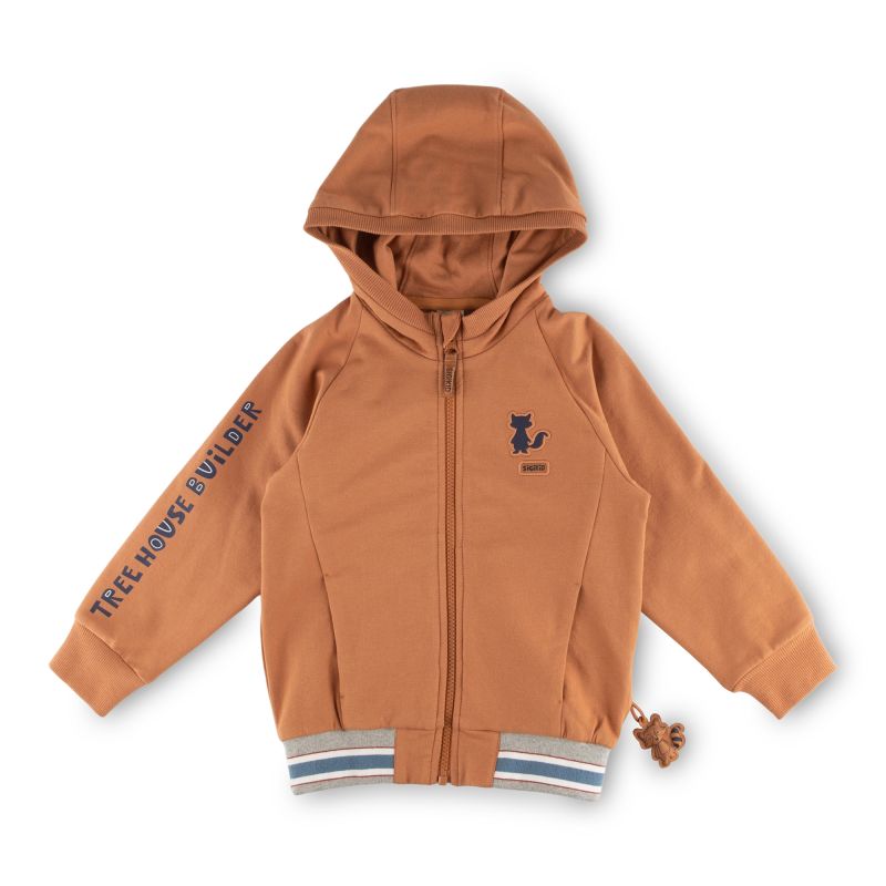 Sigikid Kinder Kapuzen Sweatjacke, braun Letzter Tag