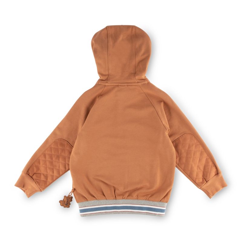 Sigikid Kinder Kapuzen Sweatjacke, braun Letzter Tag