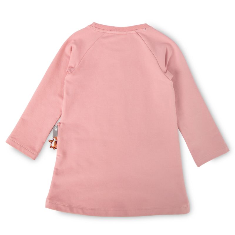 Sigikid Kinder Sweatkleid Dancing Leaves in Rosa Bis zu 60% Rabatt