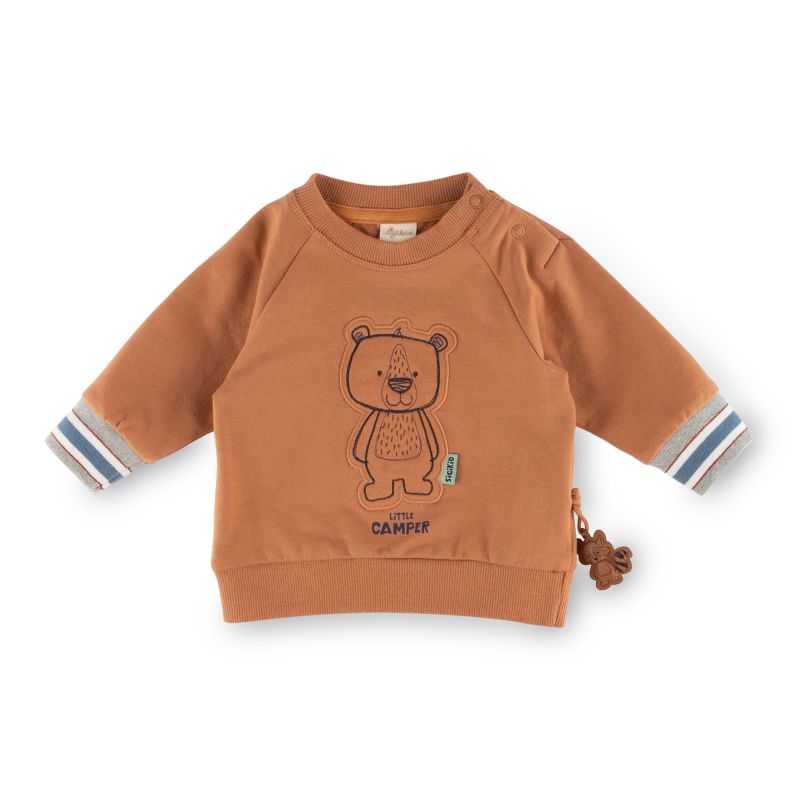 Sigikid Baby Sweatshirt mit Bären Motiv, braun Nur für heute