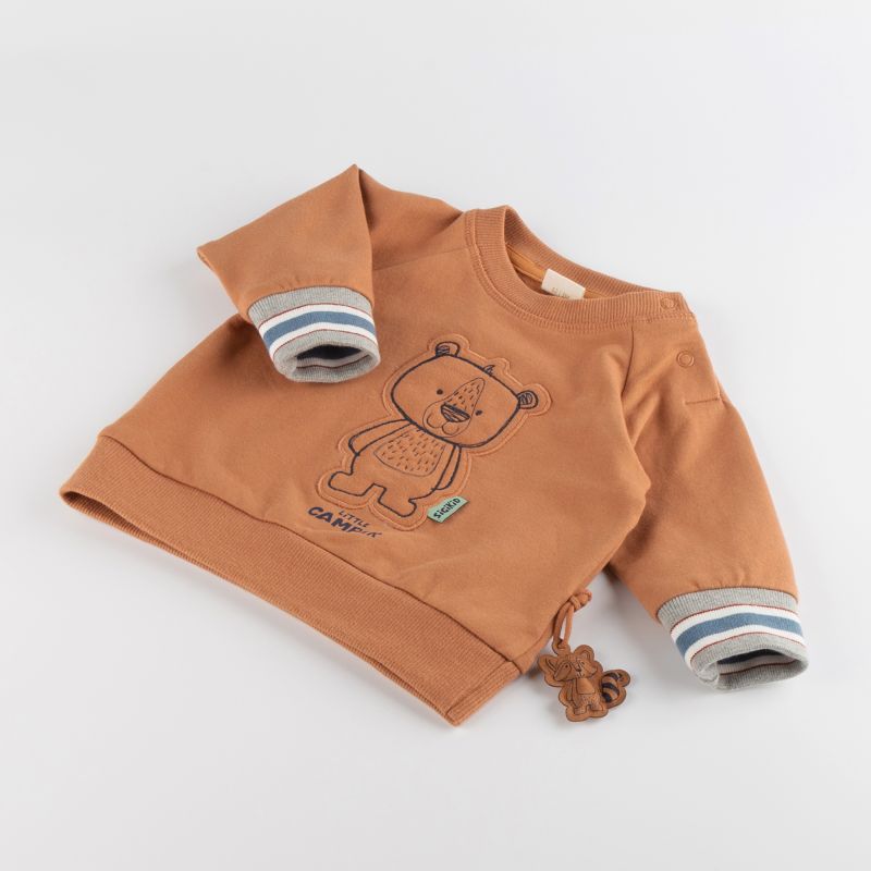 Sigikid Baby Sweatshirt mit Bären Motiv, braun Nur für heute