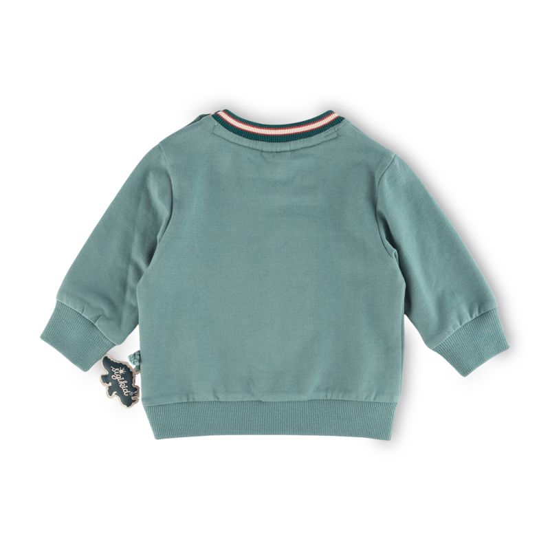 Sigikid Baby Sweatshirt mit Dino Motiv, grün Clearance-Verkauf