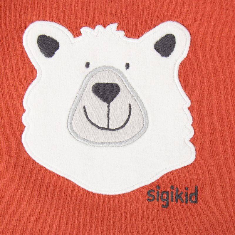 Sigikid Baby Langarmshirt mit Eisbär Motiv, orange Kostenloser Versand international