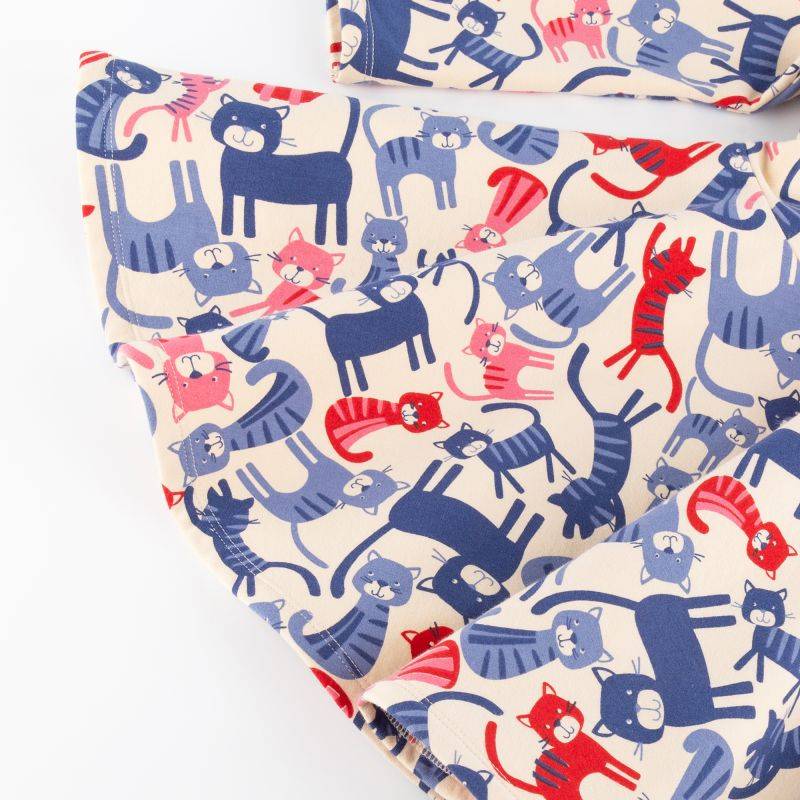 Sigikid Kinder Sweatkleid mit buntem Katzenprint Rabatte dieses Monats
