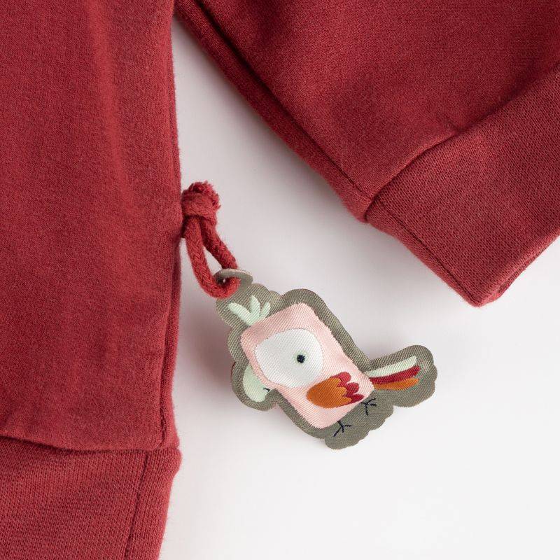 Sigikid Baby Sweatshirt Kakadu, dunkelrot im Angebot