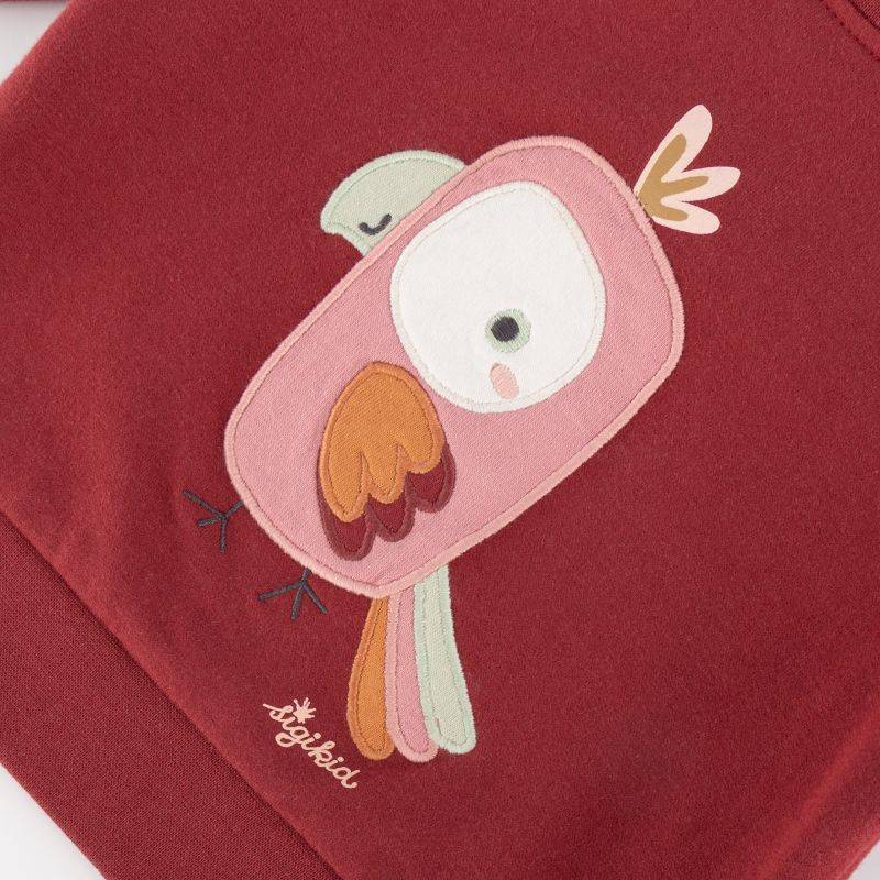 Sigikid Baby Sweatshirt Kakadu, dunkelrot im Angebot