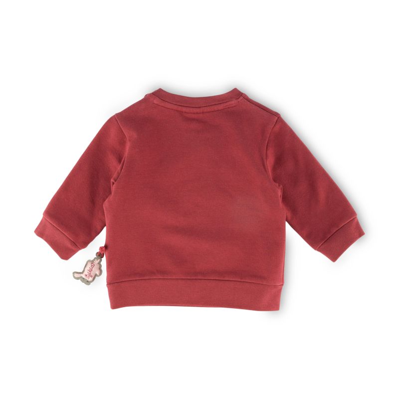 Sigikid Baby Sweatshirt Kakadu, dunkelrot im Angebot