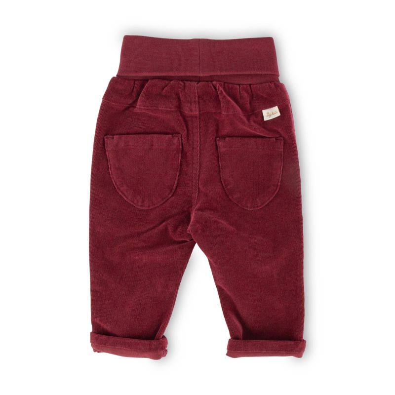 Sigikid Baby Cordhose, dunkelrot Schlussverkauf
